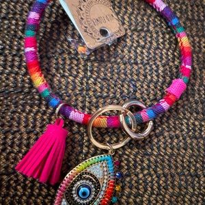 BRAND NEW Key Ring with Bracelet